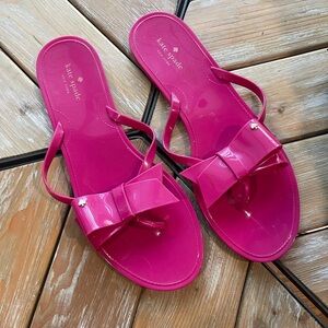 Kate Spade Jayla Festive Pink Bow Sandals